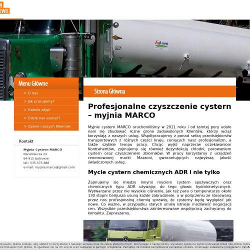 Mycie cystern głowicami hydrokinetycznymi w Jastrowie