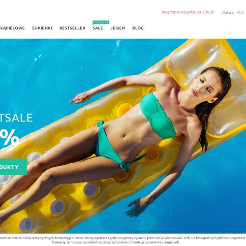 Stroje kąpielowe w paski w Poznaniu