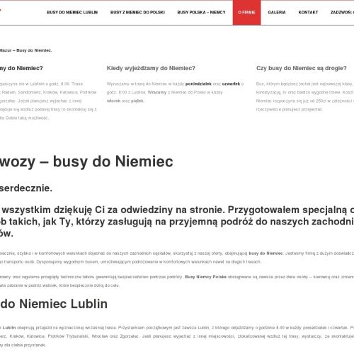 Przejazdy do niemiec w Tarnowie