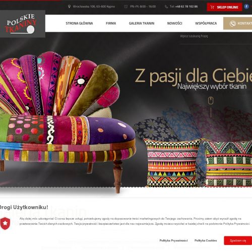 Tkaniny obiciowe w kwiaty w Kępnie