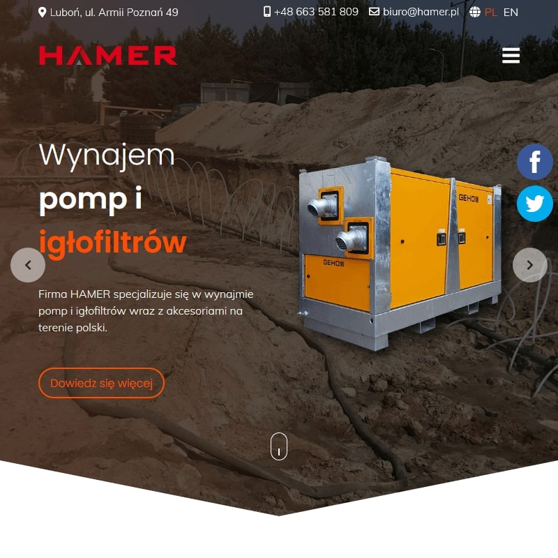 Wrocław - odwodnienie wykopów igłofiltrami