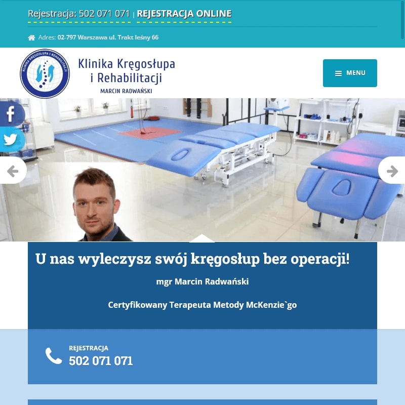 Warszawa - rehabilitacja metodą mckenziego