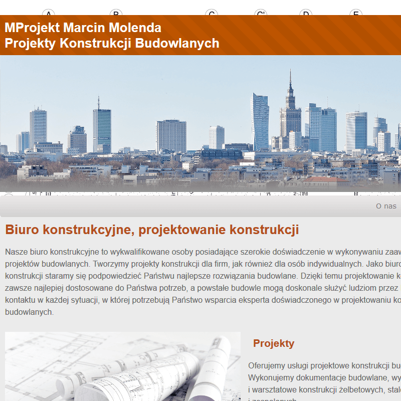 Warszawa - projekty konstrukcji mazowieckie