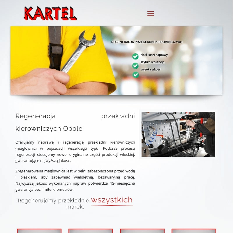 Regeneracja przekładni kierowniczej - Gliwice