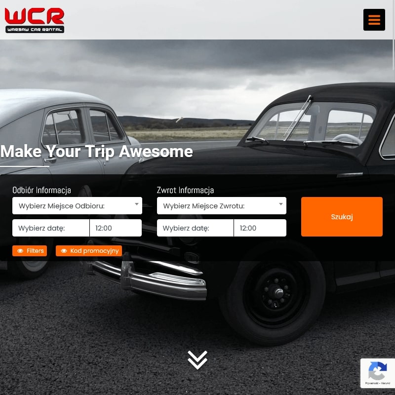 Wynajem auta warszawa modlin